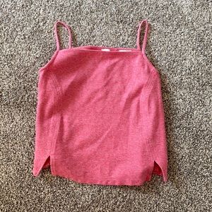 anthropologie pink tank
